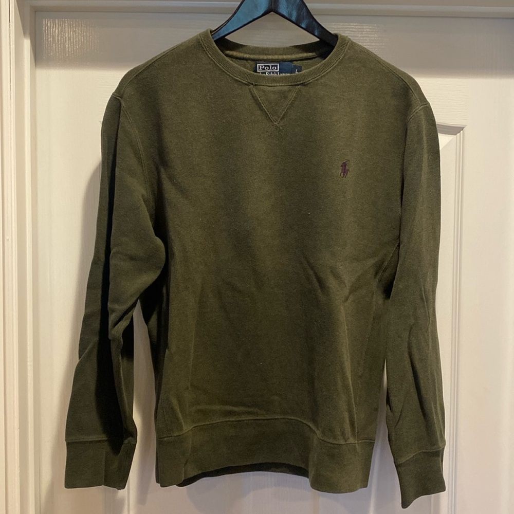 Polo Ralph Lauren Ribbed Sweatshirt Green Large